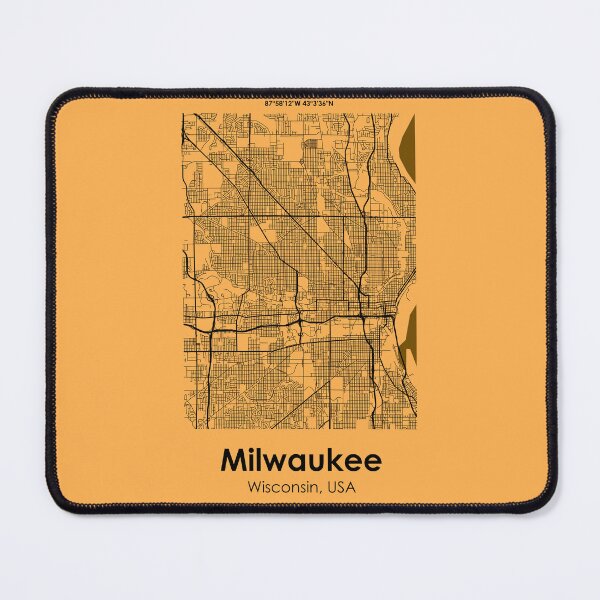 Item preview, Milwaukee, Wisconsin, USA, City Road Map designed and sold by 2BROSMAPS1.