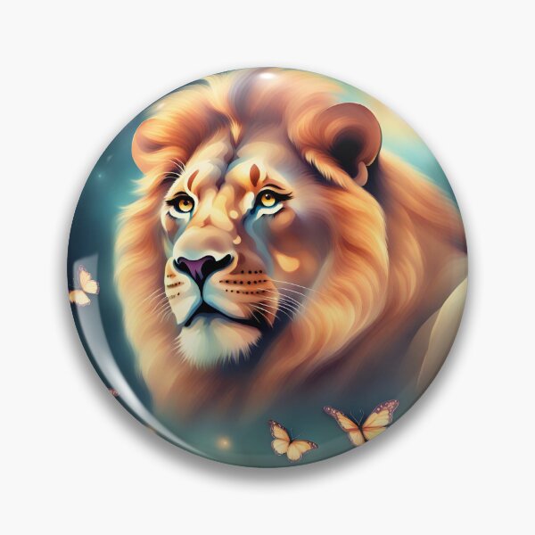 Item preview, butterflies and lion l Lion Butterfly Design Classic T-Shirt designed and sold by PloynaphatArt.