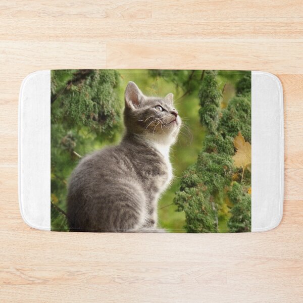 Item preview, Gray cat in a tree designed and sold by Instants Design.