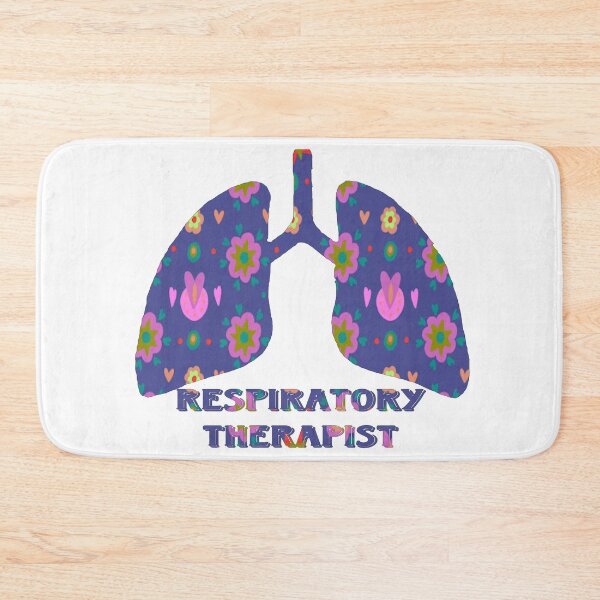 Item preview, Purple heart and flower Respiratory Therapist designed and sold by natnat7w.
