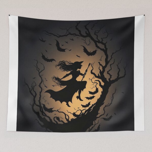 Item preview, halloween witch silouehtte designed and sold by likbatonboot.