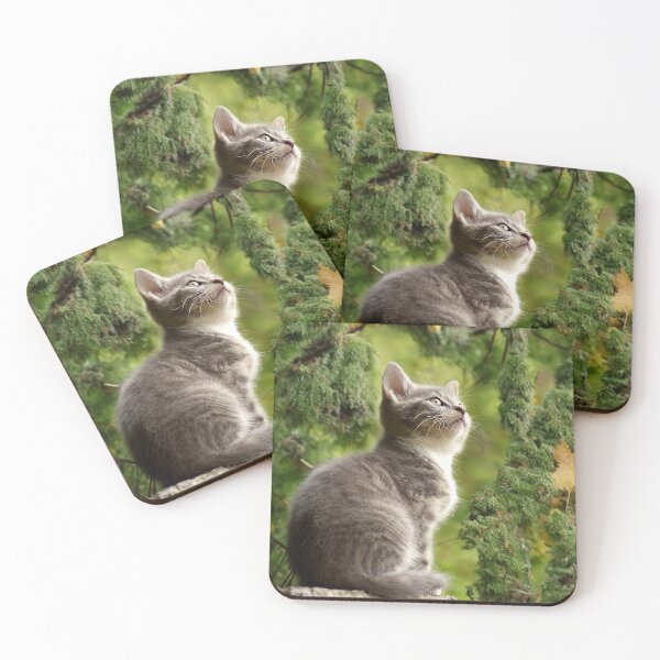 Item preview, Gray cat in a tree designed and sold by Instants Design.