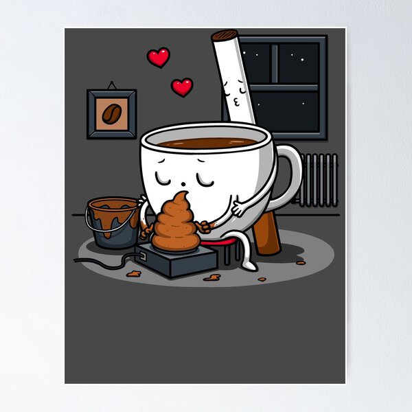 Artikel-Vorschau von Kaffee und Zigarette!, designt und verkauft von Raffiti.