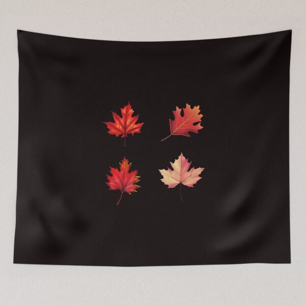 Item preview, Fall Autumn Leaf Sticker Pack designed and sold by Pattern-Way.