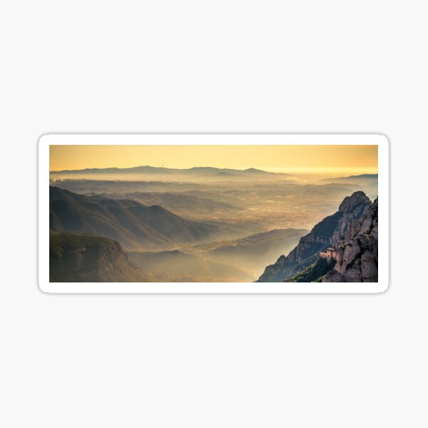 Montserrat morning glow Sticker