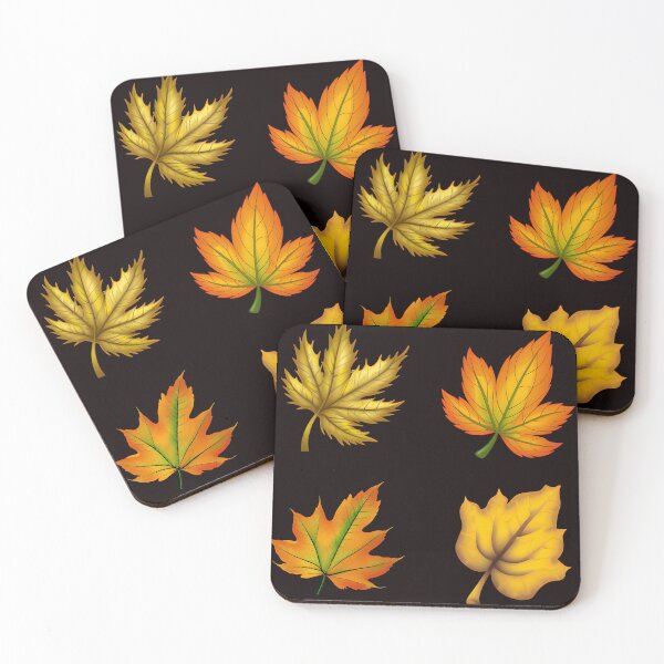 Aperçu de l'œuvre Pack d’autocollants feuille d’automne créée et vendue par Pattern-Way.