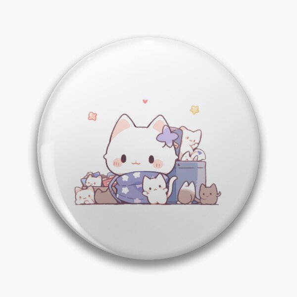 Item preview, Cute cartoon cat designed and sold by Stickermagician.