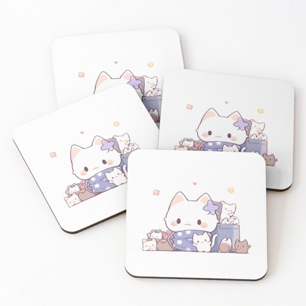 Item preview, Cute cartoon cat designed and sold by Stickermagician.
