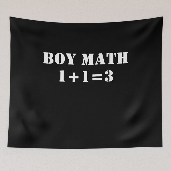 Item preview, Boy Math Meme designed and sold by RedPumpFlash.