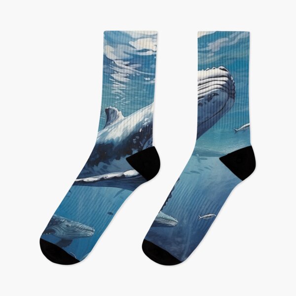 Item preview, Ocean Depths with Whales, Krill, Icebergs designed and sold by Zoomie-s.