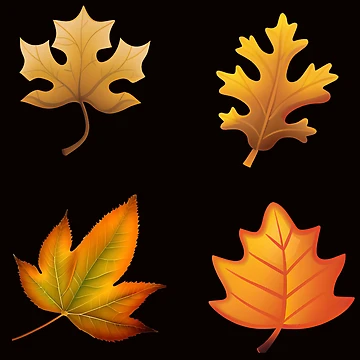Artwork thumbnail, Fall Leaf Sticker Pack by Pattern-Way