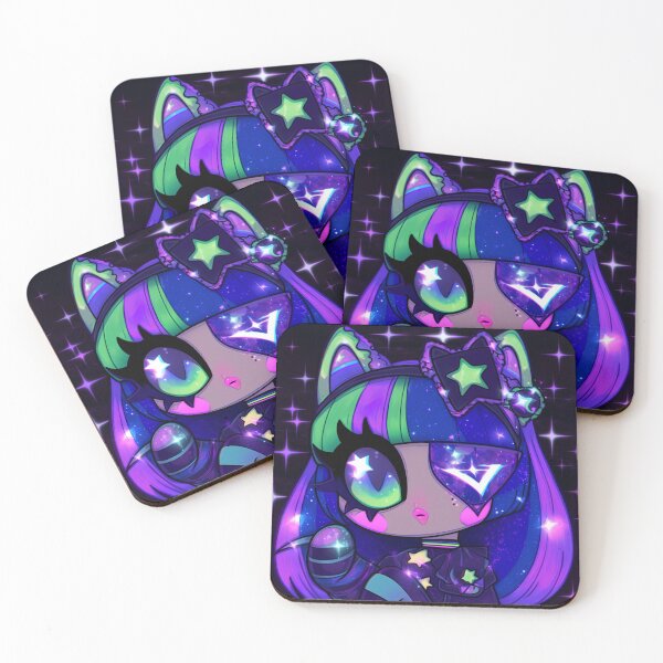 Item preview, Dark Starry Eyepatch Chibi Anime Girl designed and sold by bubblegoth.