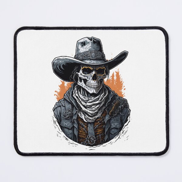 Item preview, Undead skull wearing cowboy hat t shirt design designed and sold by teedesigndaily.