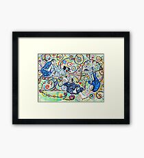 Let's Roll - Jiu-Jitsu - Bjj Art - Painting By Kim Dean Framed Print