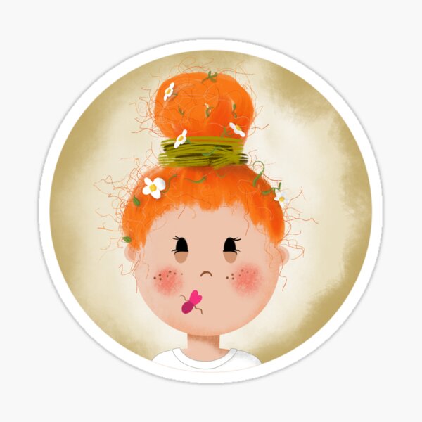 Redhead gardening Sticker