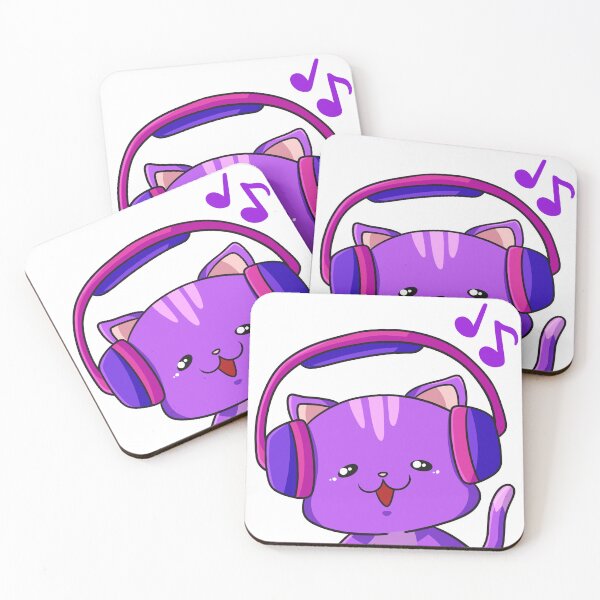 Item preview, Kitty with Headphones Lo-Fi designed and sold by loneoldeu.