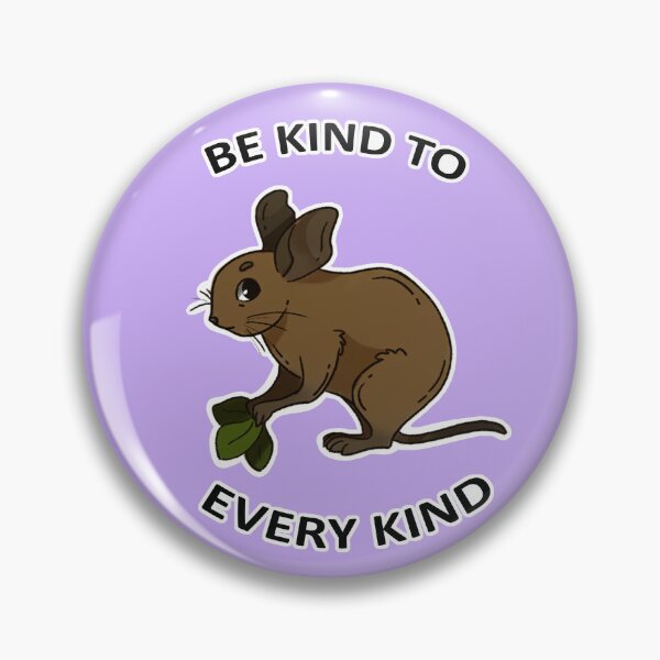 Item preview, Be kind to every kind Degu Animal Text Design Lavender Background designed and sold by keepsketching.