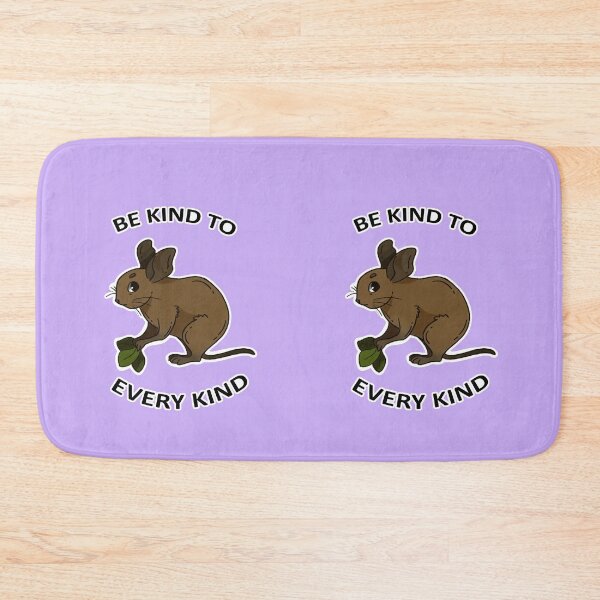 Item preview, Be kind to every kind Degu Animal Text Design Lavender Background designed and sold by keepsketching.