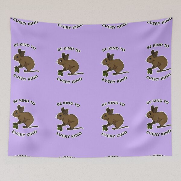 Item preview, Be kind to every kind Degu Animal Text Design Lavender Background designed and sold by keepsketching.