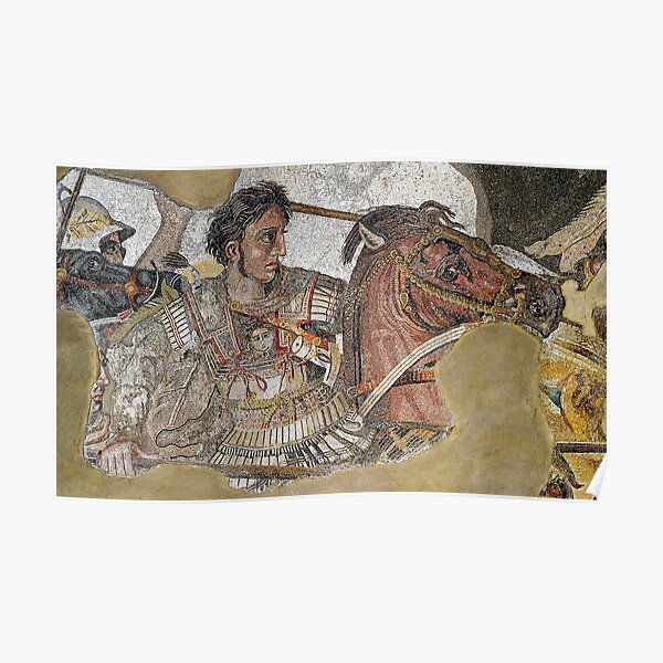 Alexander The Great Mosaic Poster