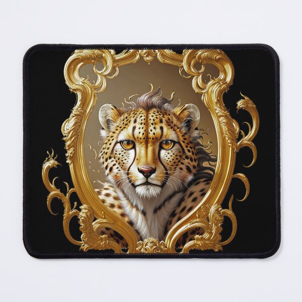 Item preview, Royal Prince Cheetah Baroque Decorative Golden Frame designed and sold by artelligens.