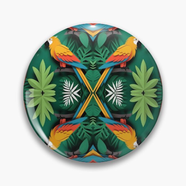 Item preview, jungle and parrots dessin designed and sold by Wilfried van Dokkumburg.