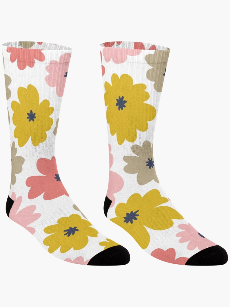 Thumbnail 3 of 5, Socks, Colorful Roses Garden II designed and sold by InfinityPattern.