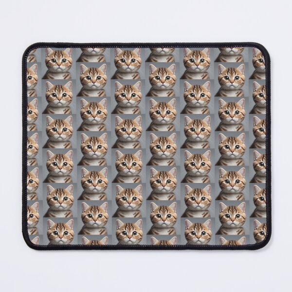 Item preview, Cute kitten with brown striped fur and big eyes_offset grid designed and sold by DeJuin.