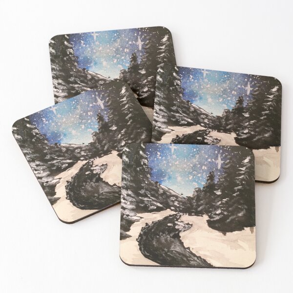 Item preview, Winter landscape and stars designed and sold by Adlien.