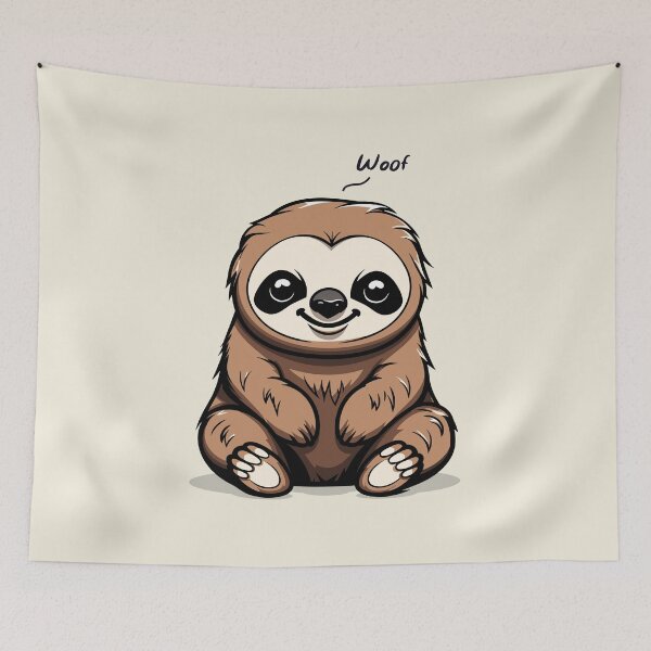 Item preview, Confused Sloth Barking designed and sold by MadSwellDesigns.