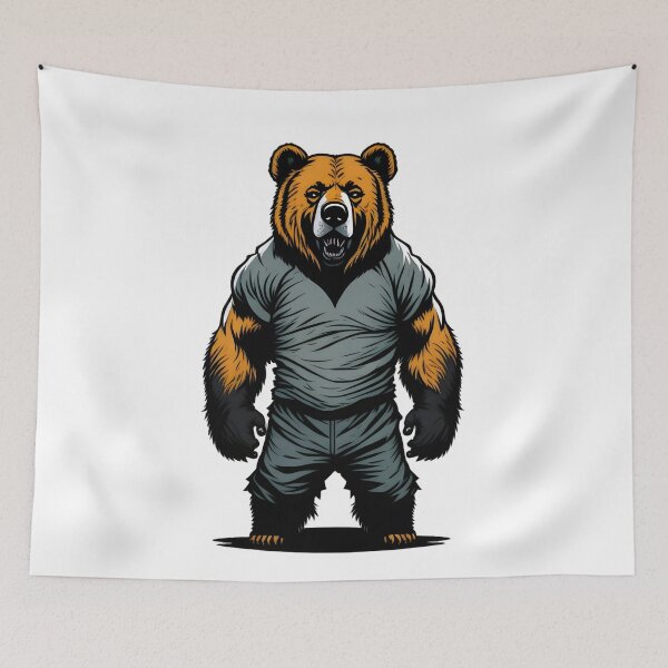 Item preview, Strong Bear Grazer designed and sold by BearsAndSkulls.