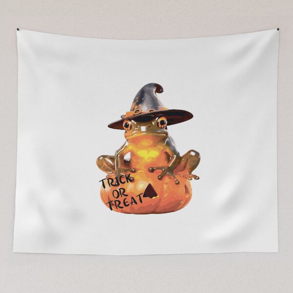 Item preview, Cute toad in a hat.Toad on a pumpkin. designed and sold by Anastasiia Yurevych.
