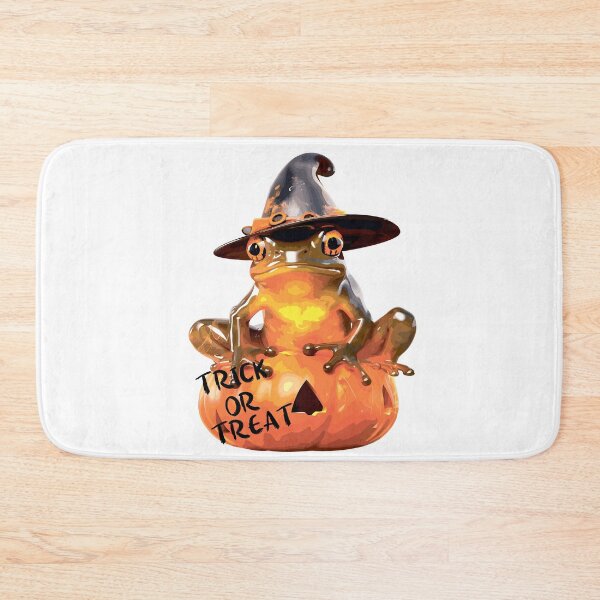 Item preview, Cute toad in a hat.Toad on a pumpkin. designed and sold by Anastasiia Yurevych.