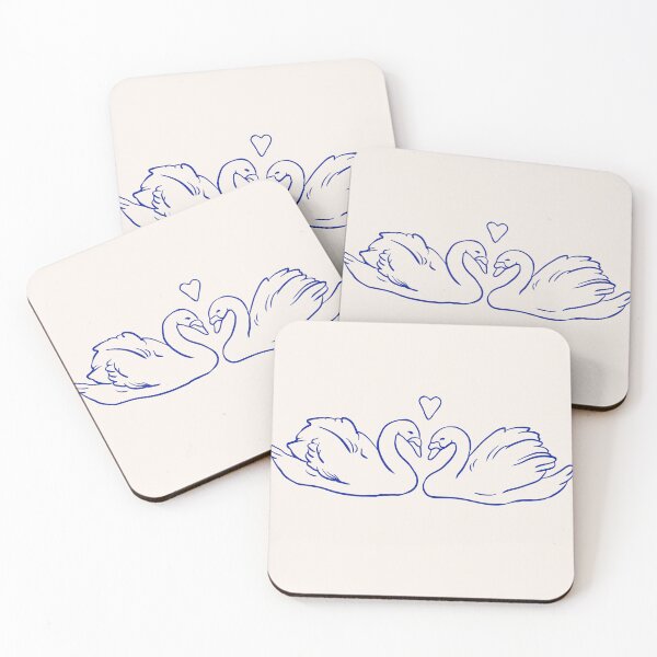 Item preview, Swans Angel Blue Aesthetic designed and sold by Creative Brat Design Studio.