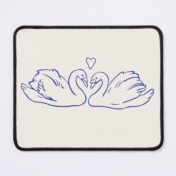 Item preview, Swans Angel Blue Aesthetic designed and sold by Creative Brat Design Studio.