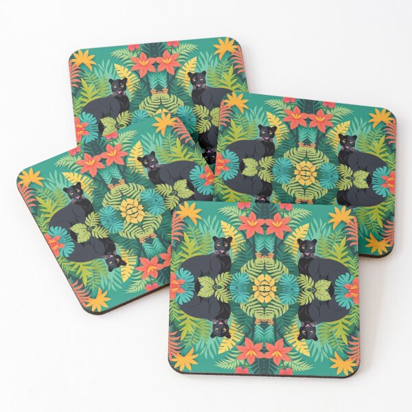 Item preview, Jungle dessin with black panter designed and sold by Wilfried van Dokkumburg.