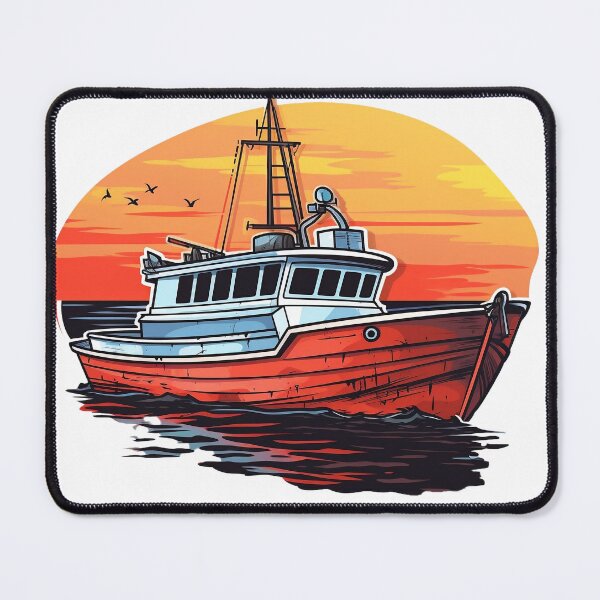 Item preview, Fishing Boat designed and sold by SMRprintdesign.