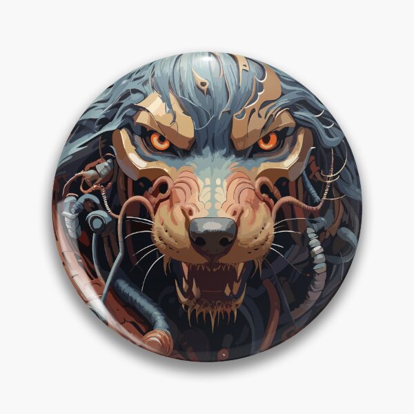 Item preview, Futuristic Biopunk Wolf  designed and sold by faunathreads.