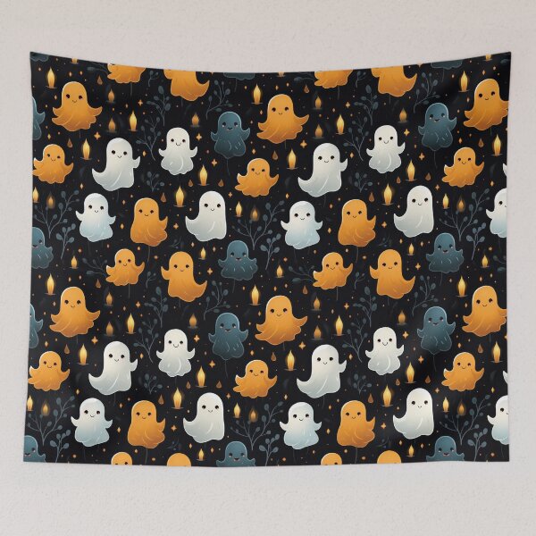 Item preview, Ethereal Echoes: Boo-tiful Ghosts Pattern designed and sold by KaleidoKiosk.
