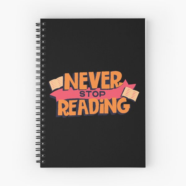 Item preview, Never stop reading designed and sold by Mateusz Majcherek.