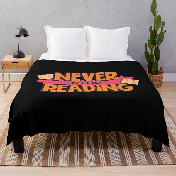 Item preview, Never stop reading designed and sold by Mateusz Majcherek.