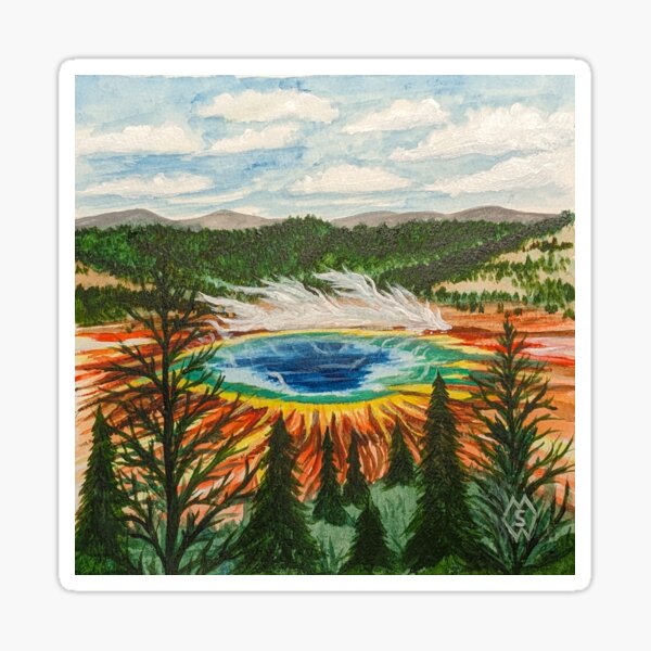Item preview, Overlooking the Grand Prismatic Spring  designed and sold by Matt Starr.