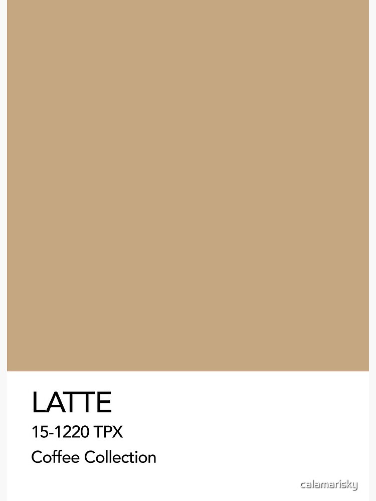 Cafe Latte Pantone Colour Art Board Print for Sale by