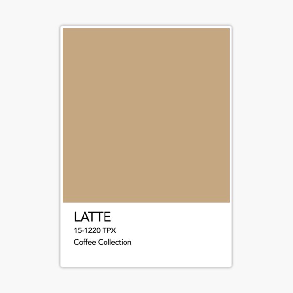 Espresso Pantone Colour Sticker for Sale by calamarisky