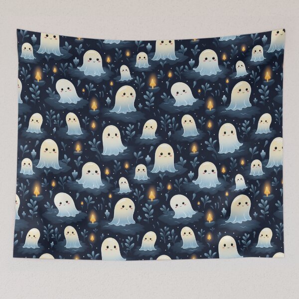 Item preview, Ethereal Echoes: Boo-tiful Ghosts Pattern designed and sold by KaleidoKiosk.