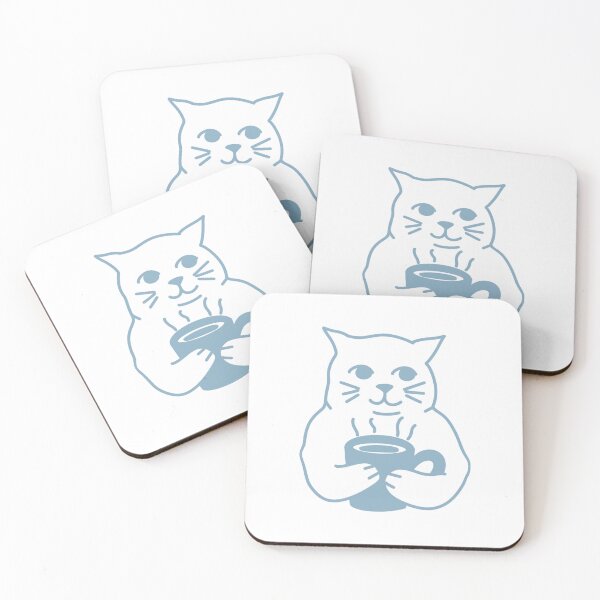 Item preview, Cat Coffee Lineart designed and sold by Dambee.
