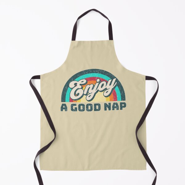 Item preview, Enjoy a good nap (retro rainbow distressed lettering) designed and sold by Gilby-Designs.