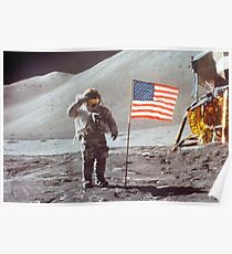 Amerikanische Mondlandung Poster