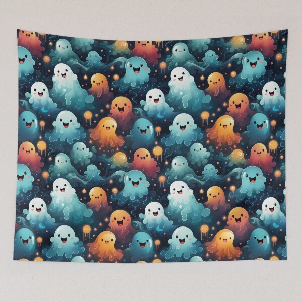 Item preview, Ethereal Echoes: Boo-tiful Ghosts Pattern designed and sold by KaleidoKiosk.