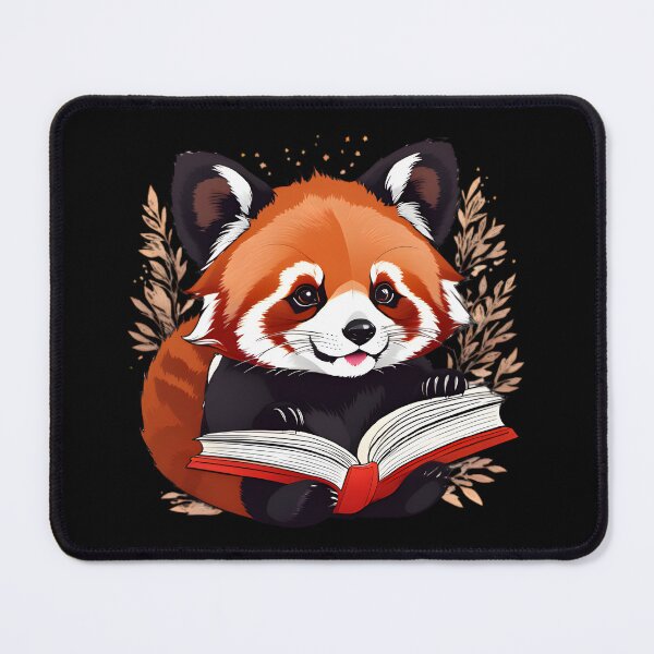 Item preview, Small cute red panda reading book Sticker designed and sold by mrlazypl.